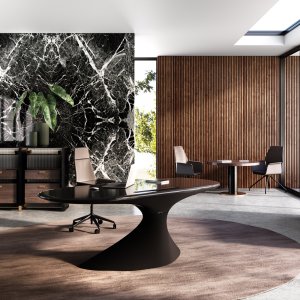 Zero designer executive desk by Della Rovere