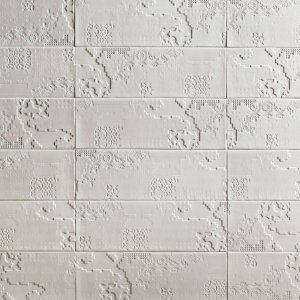 Detail of the Bas-Relief Patchwork texture by Mutina