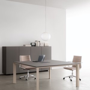 Planeta desk in light oak melamine finish
