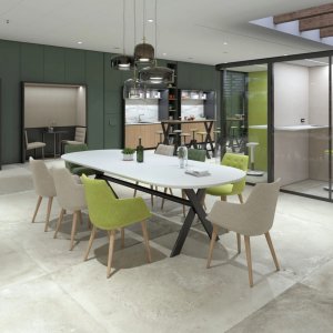 Standing-height Banko table of the Sant'Andrea system
