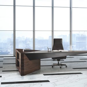 Euclideo conference table by i4Mariani with 530 cm top on a single base