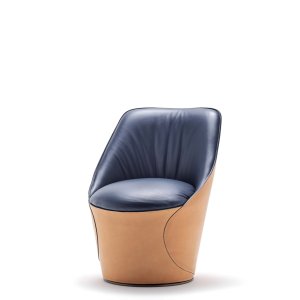 Soft leather inserts on the Electa backrest