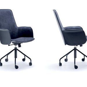 Electa BC swivel chair on a cross base