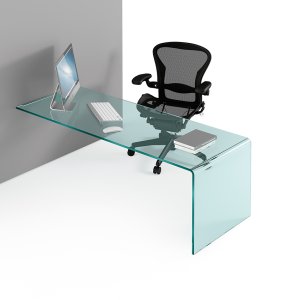 Rialto L by FIAM with white lacquered drawer unit