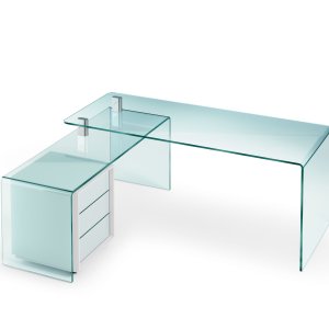 Glass executive desk Rialto in an office