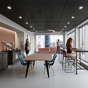 Fluido trolley by Martex with oak shelves