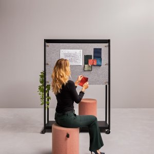 Accessory bar with hooks on a Fluido kitchenette by Martex