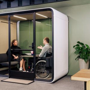 Framery Four Accessible version with folding furniture