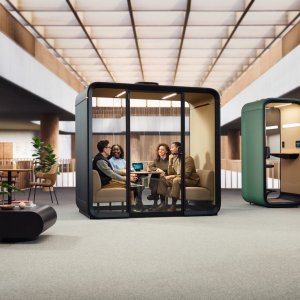 Framery Four meeting pod in a modern British office