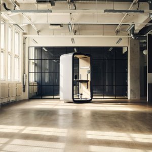 Framery One pod furnishing a modern collaborative office