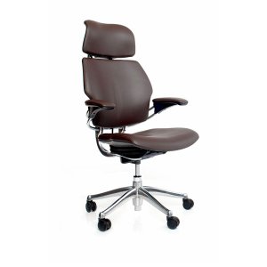 Freedom executive chair by Humanscale with neck rest in leather