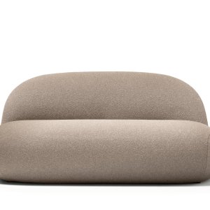 Ottoman of the Hill collection used as an extra seat in a lobby