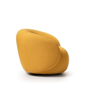 Armchair Hill with armrests in leather beside a reception desk