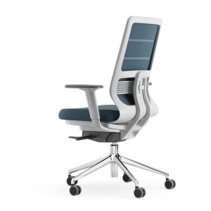 Seat depth lever under the Pyla seat cushion