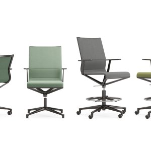 Powder-coated frame of an ICF Office boardroom chair
