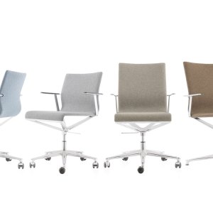 Stick Chair conference chairs by ICF Office around a boardroom table