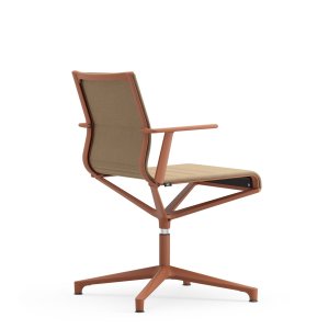 Single-colour nylon mesh on an ICF Office meeting chair