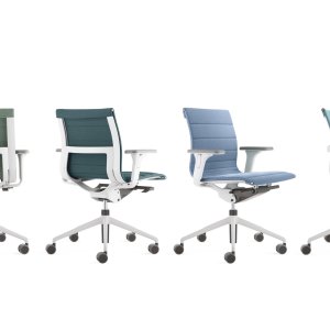 Tilt mechanism housing in die-cast aluminium, Una Chair