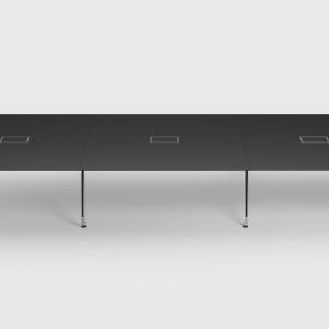 UniTable executive desk by ICF, rectangular top