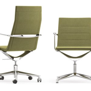 Four-star base with glides under the Valea Chair