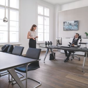 Sedus Open Up up-100 low backrest version at a desk