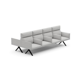 Cantilevered rectangular table on the Kiik system