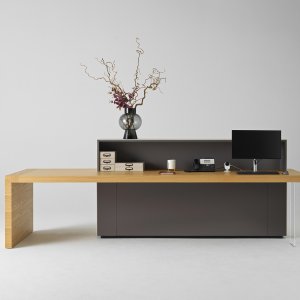 Kyo desk by Martex seen from the visitor side
