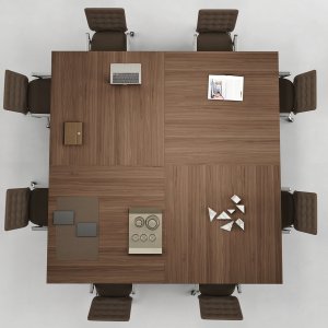 Complete executive office furnished with the Kyo collection