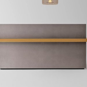 Kyo Reception counter by Martex seen from the visitor side