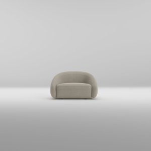 Natural ash base set back beneath the Apper sofa by LaCividina