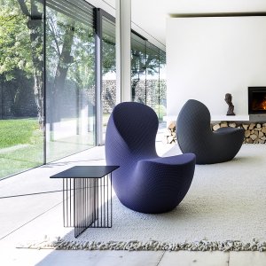 Felt underside of the Nautile base where the LaCividina chair meets the floor
