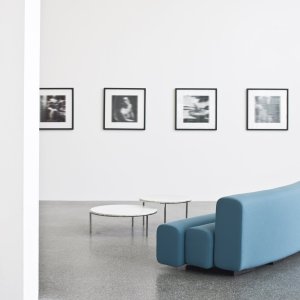Visitor and reception seating in a serpentine Osaka composition