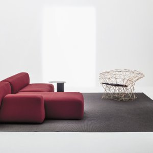 Reinforced seams on the Suiseki sofa