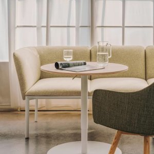 ADD two-seat lounge sofa in coated fabric