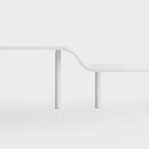 White Fenix top of the Brunch table by Lapalma