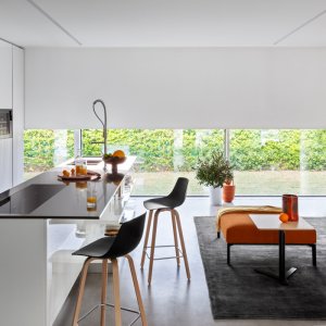 Miunn design stool in a hotel breakfast bar
