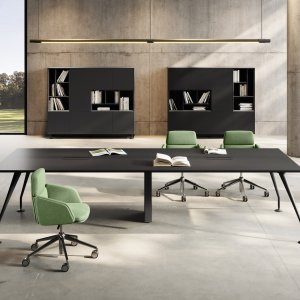 Énosi mobile pedestal on twin chromed castors with pull-out stationery tray