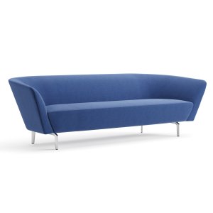 Two-seater Loop sofa by Arper standing alone