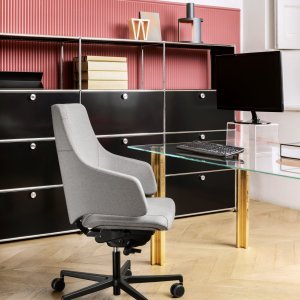 Italia by Luxy in blue leather with vertical stitching