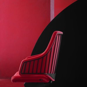 Italia executive chair in mustard fabric