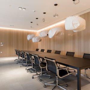 Director's office furnished with Nulite chairs by Luxy