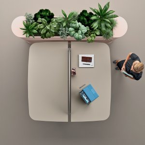Otto meeting table by Martex set for a standing briefing