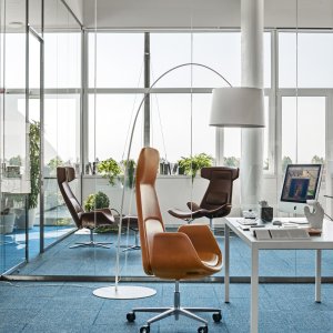 Two-tone Nordic with contrasting shell and cushions