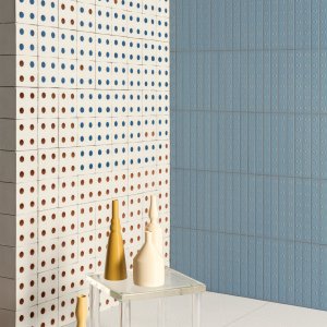 Sideboard built from Bloc Blue blocks with a wooden top