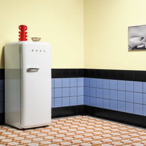 Marghe Light Blue plain colour tile from the Mattonelle Margherita range