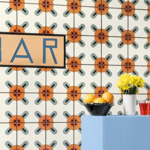 Marghe Black plain colour tile from the Mattonelle Margherita range