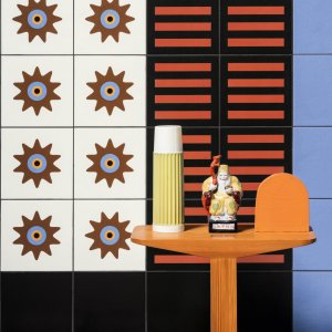 Mattonelle Margherita Stripes tile in glazed porcelain by Mutina