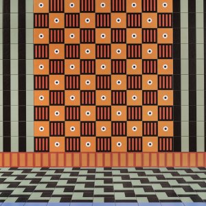 Line pattern tile from Mattonelle Margherita by Mutina