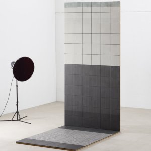 Tape by Mutina Mesh White pattern on the white base
