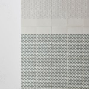 Tape by Mutina Zigzag White pattern on the white base